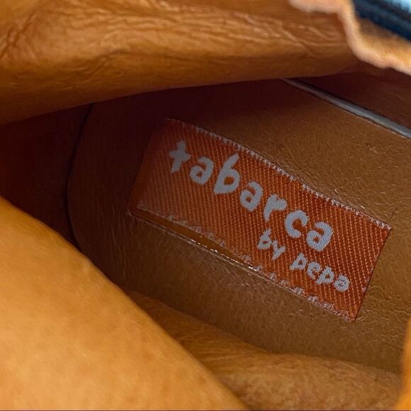 Tabarca By Pepa Brown Suede Embroidered Calf Boots Size 38 - Picture 6 of 14